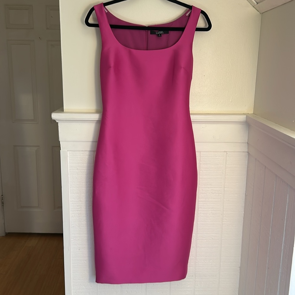 Badgley Mischka Off the Shoulder Bow Front Orchid Dress Women’s 2 - Picture 10 of 14
